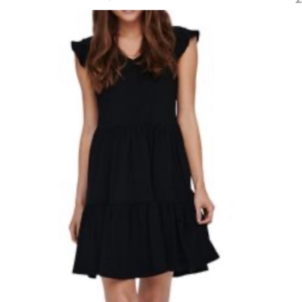 🛍Bundle sale🛍Patrons of Peace Black tiered mini dress xs